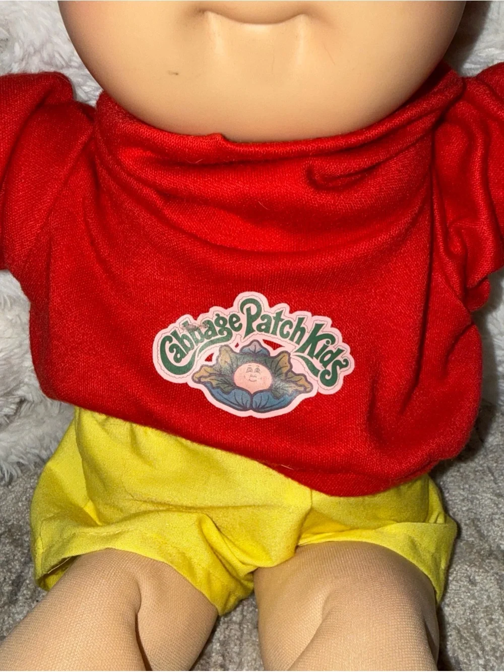 Cabbage Patch Kids vintage boy shirt blonde hair vintage clothes